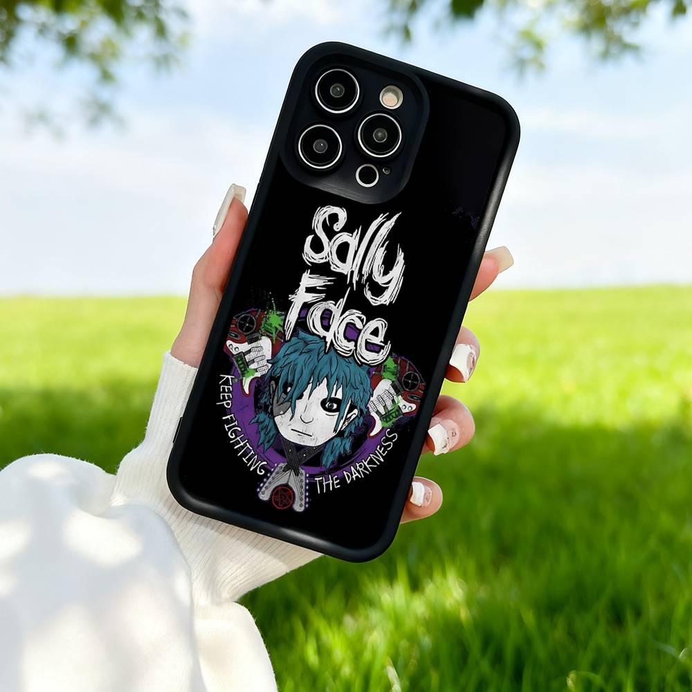 

Fashion S-Sally Face Thriller Game Case For IPhone 17 15 14 13 12 16 11 Pro Max Mini Plus Silicone Soft Cover iPhone 13pro max