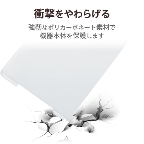 ELECOM iPad 10.2 9th/8/7th Generation (2021/2020/2019) Case Shell Case Compatible with Smart Case Clear TB-A19RPV2CR