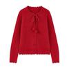 Qiusui Yiren Women's Casual Ribbed Knit Cardigan
