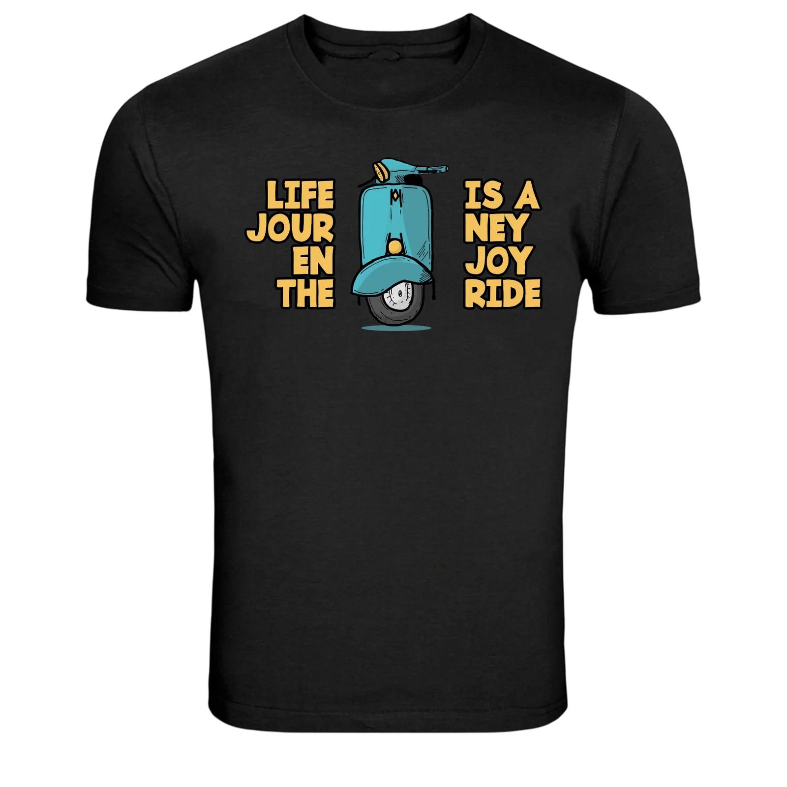 Life Is A Journey Joy Ride Scooter Graphic T-Shirt 4XL