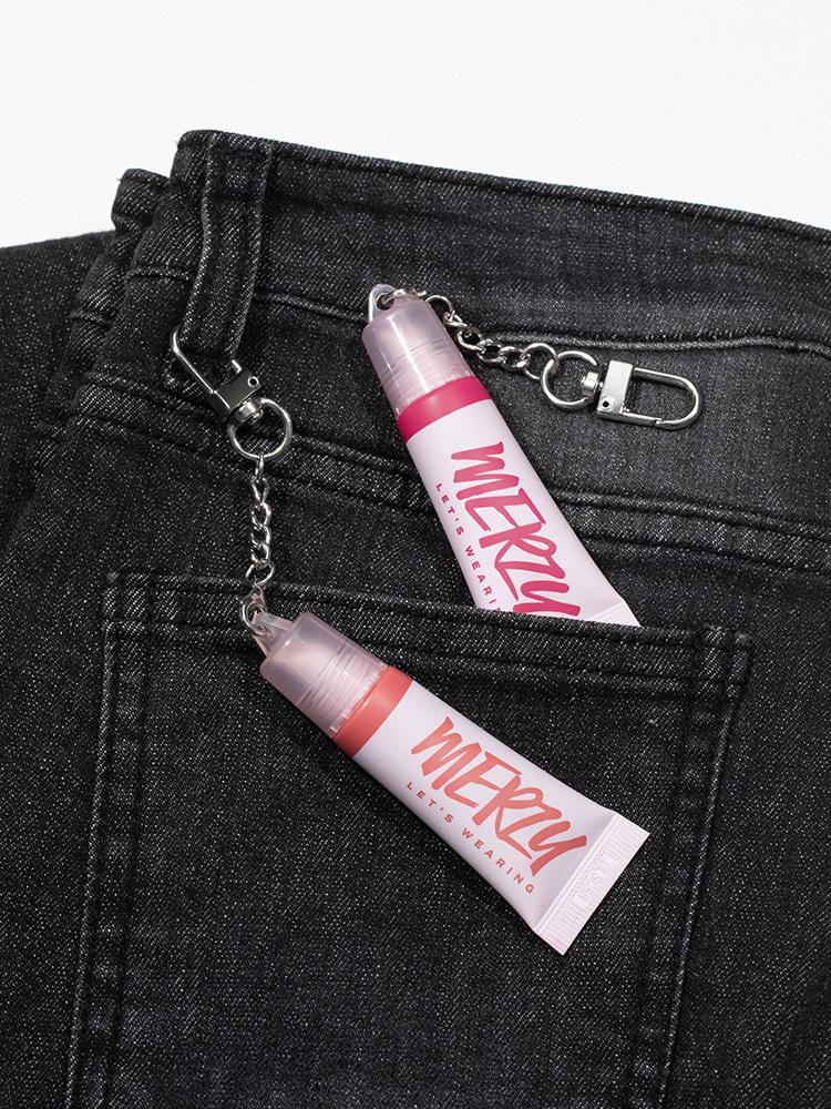 Merzy Let's Wearing Blur Tint Keyring - 04 Berry Pink