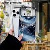 Phone Case: 2D Flat Design Suitable for iPhone 18 17 16 15 14 13 Pro Film Protective Case, Couple Style, Spiral Nebula, Christmas and Halloween Gift