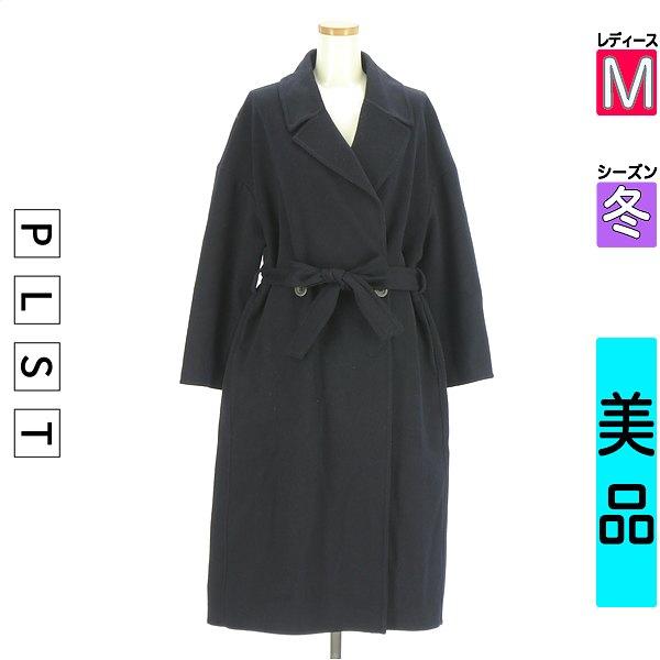 PLST Coat Women s Winter Dark Blue/Navy M Wool Blend Long Coat [Used] [Used Clothes] [Sale]