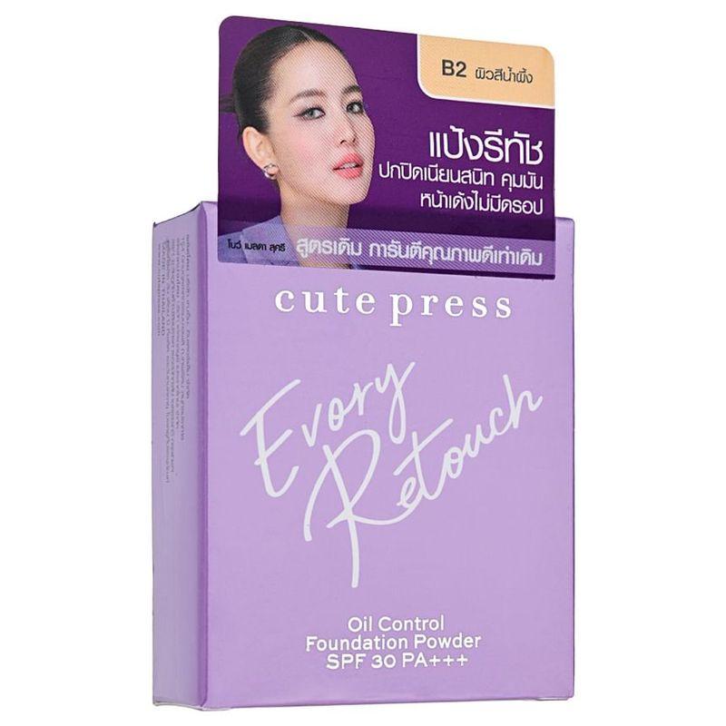Cute Press - Evory Retouch Oil Control Foundation Powder SPF 30 PA +++