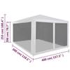 VidaXL Tente de réception avec 4 parois en maille 4 x 3 m