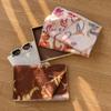 Elegant temperament printed scarf pink long scarf gentle shawl fashion commuter warm scarf