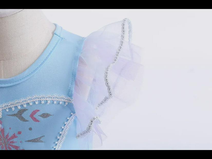 Girls 2025 Frozen Elsa Princess Ballet Skirt Costume for Kindergarten Performance