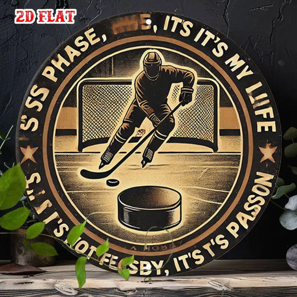 Metal Poster Wall Art Retro Hockey Sign Home Garage Decor