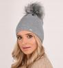 Winter Hat With Pompom, Two Layers A13