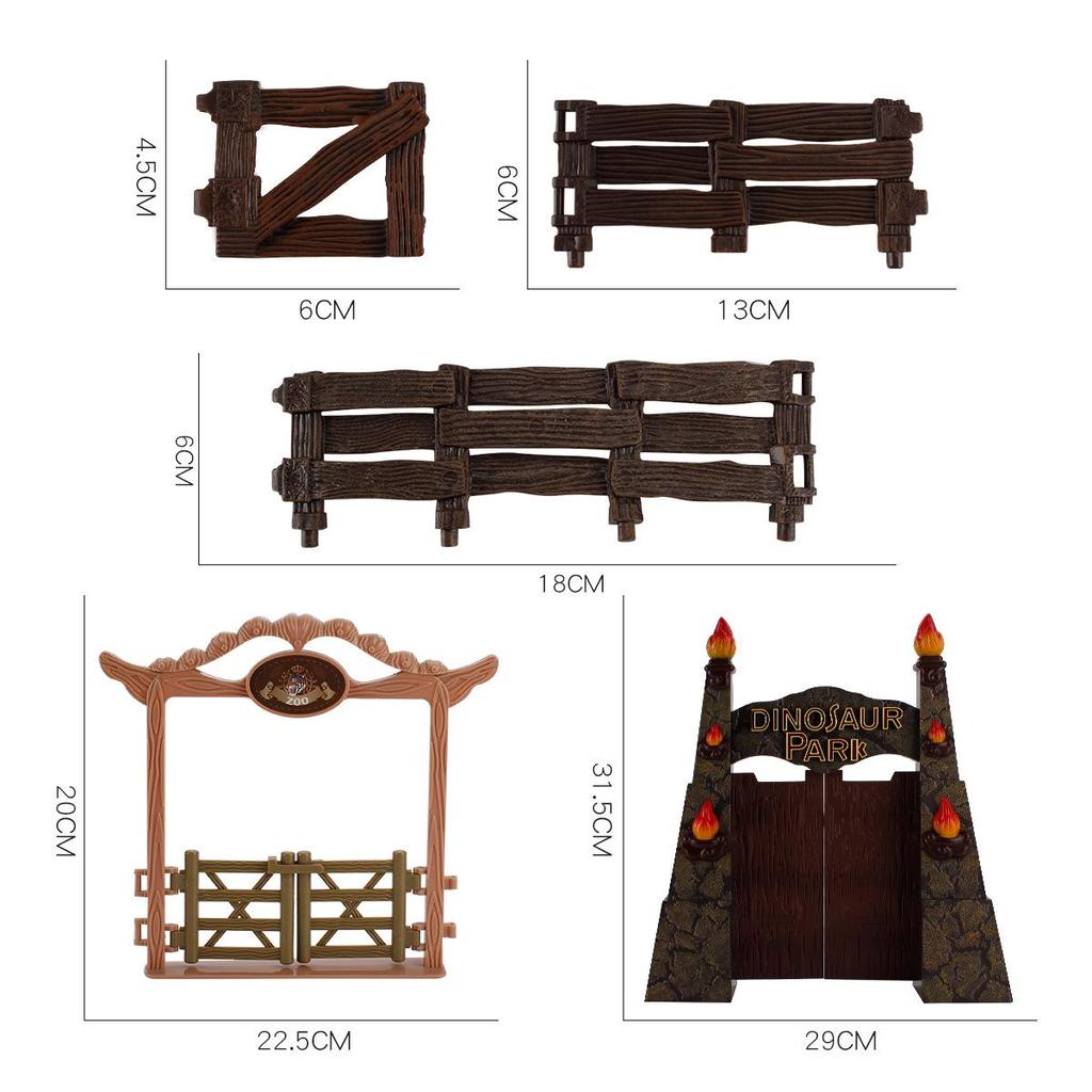 Cross-Border Children's Zoo Sand Table Model: Farm Ranch Decorations, Fence Gate Accessories, Kids' Simulation Toys