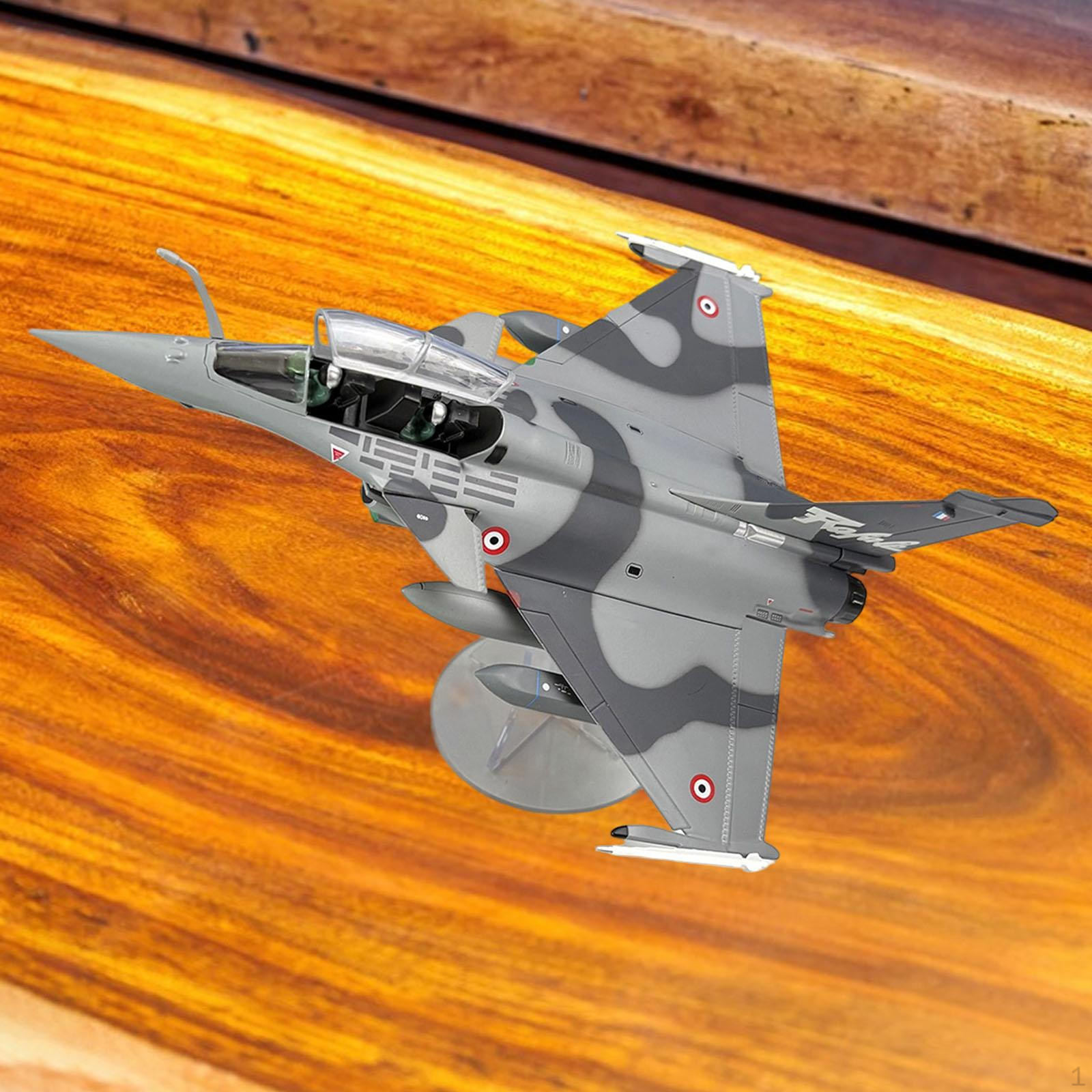 

1:72 Diecast Fighter with Base Ornament Collectibles Airplane Model Attack Aircraft Toy for Shelf TV