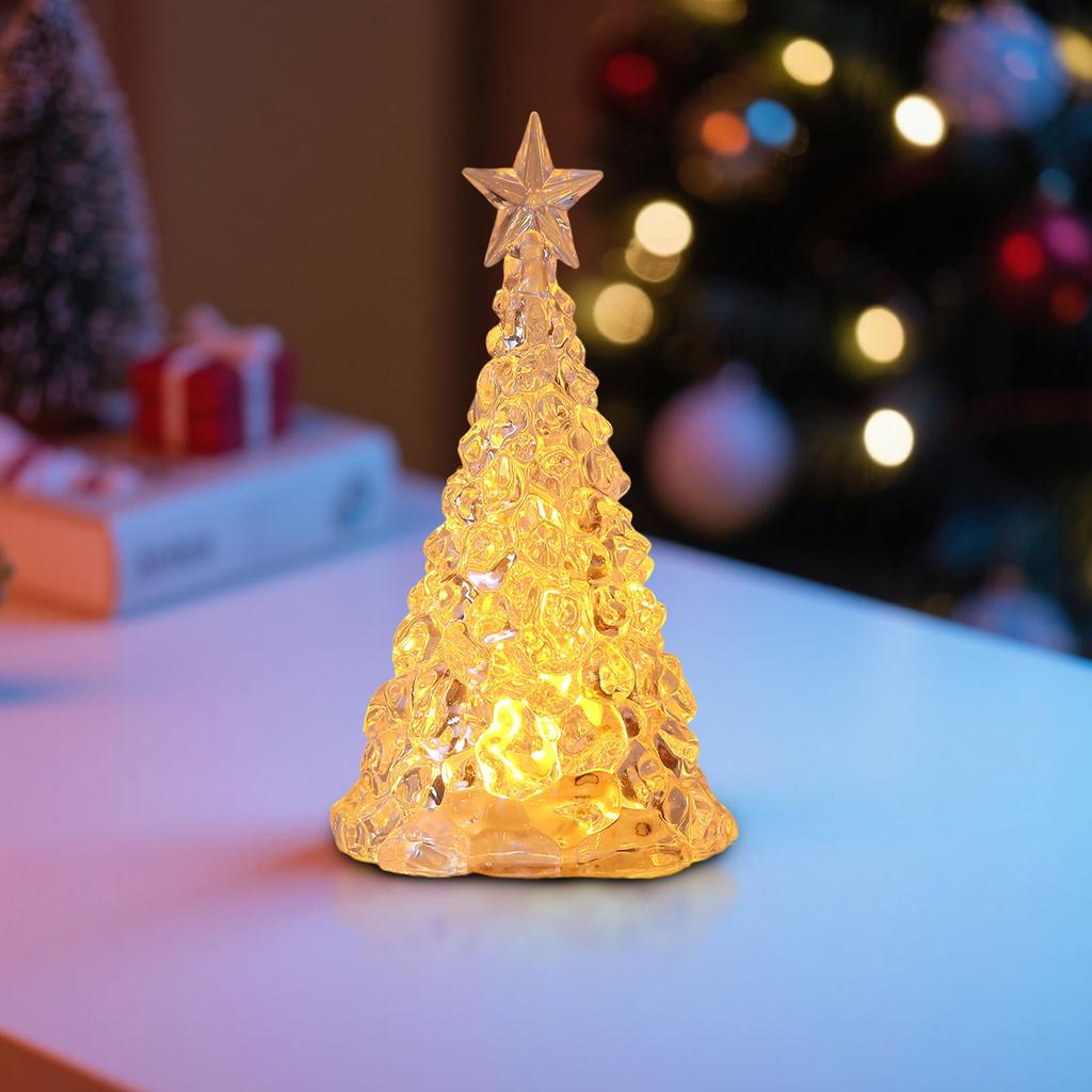 Christmas Decorations Luminous Crystal Christmas Tree Desktop Window Display Children's Christmas Gift