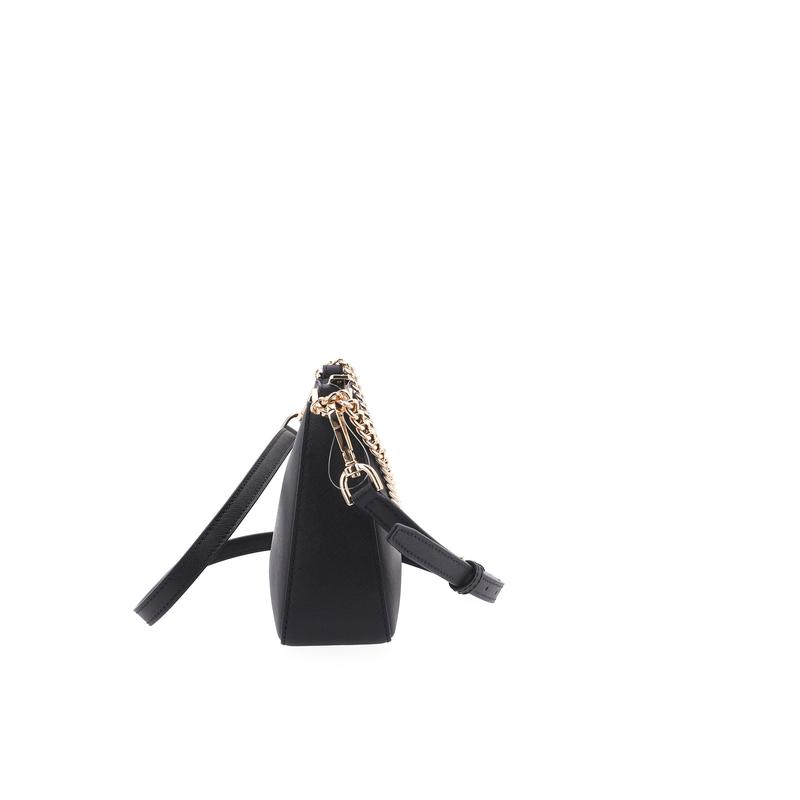 Michael Kors Jet Set Chain Simple Cow Leather Armpit Bag Crossbody Shoulder Bag Women's Black