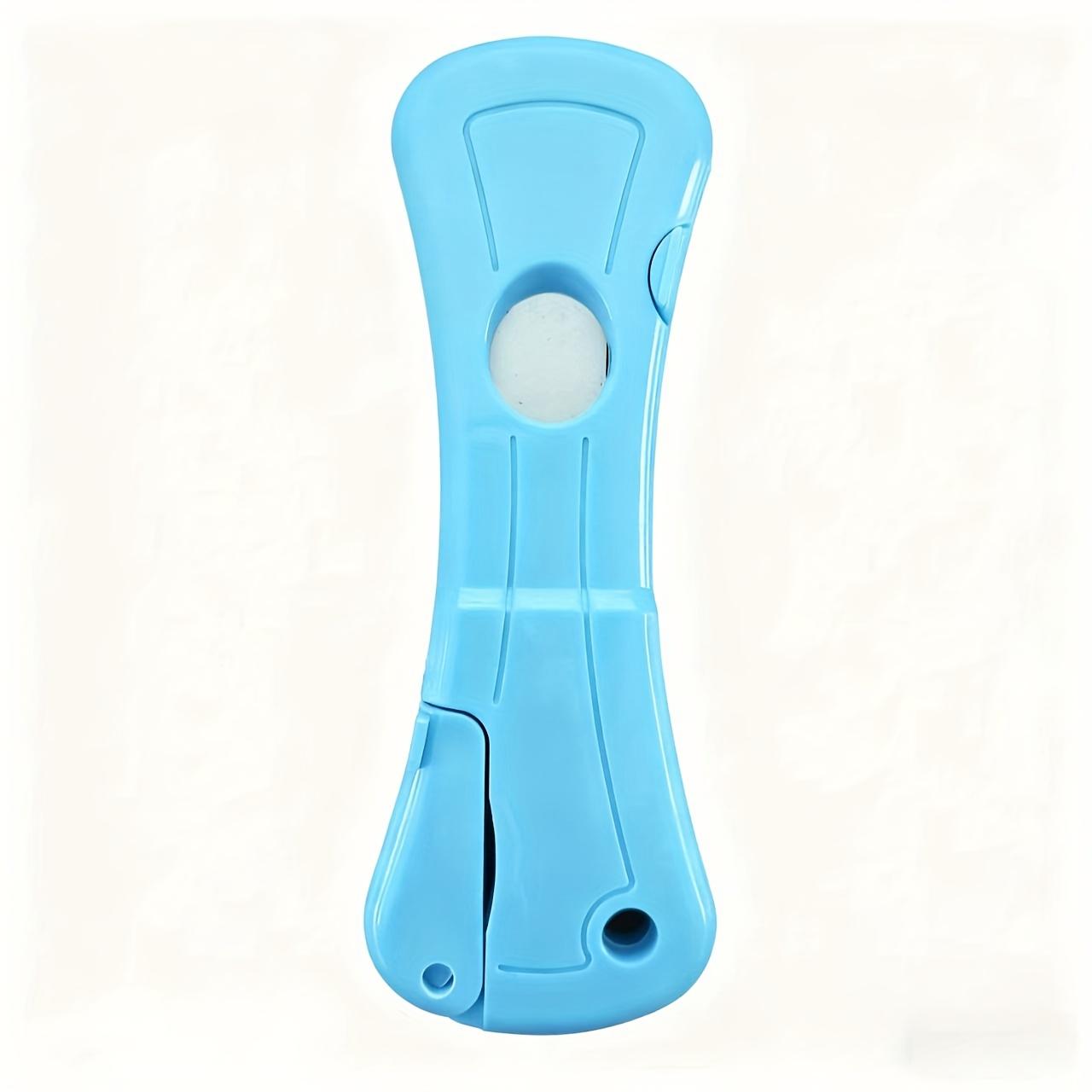 

1PC Heavy-Duty Manual Glue Nozzle Trimmer & Cutter - All-in-One Adjustable Adhesive Tip Cutter with Blade, Portable DIY Plastic синій