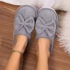 Neue Baumwollpantoffeln Herbst und Winter Paar Schleife Baumwollmop Zuhause drinnen warm Zuhause Baumwollpantoffeln Herren und Damen