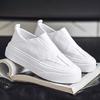 New Mens Thick Platform Slip On Lazy Shoes Breathable Casual Sports Sneakers Anti Slip Rubber Sole Student Fashion