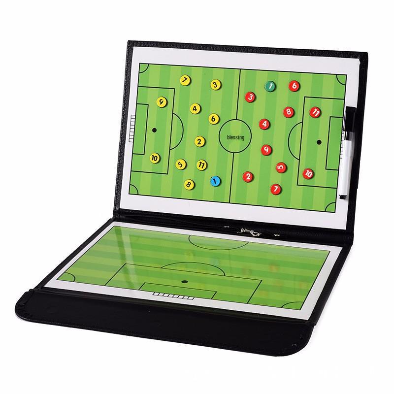 Foldable Leather Soccer Tactics Board for Professional Coaches - 2.5x Discount Promo