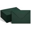 50 Paquetes De Sobres A7 Para Invitación Sobres Verdes De 13x18 Cm Con Solapa En V Ideales Para Graduación Invitación Baby Shower Boda Y Tarjeta