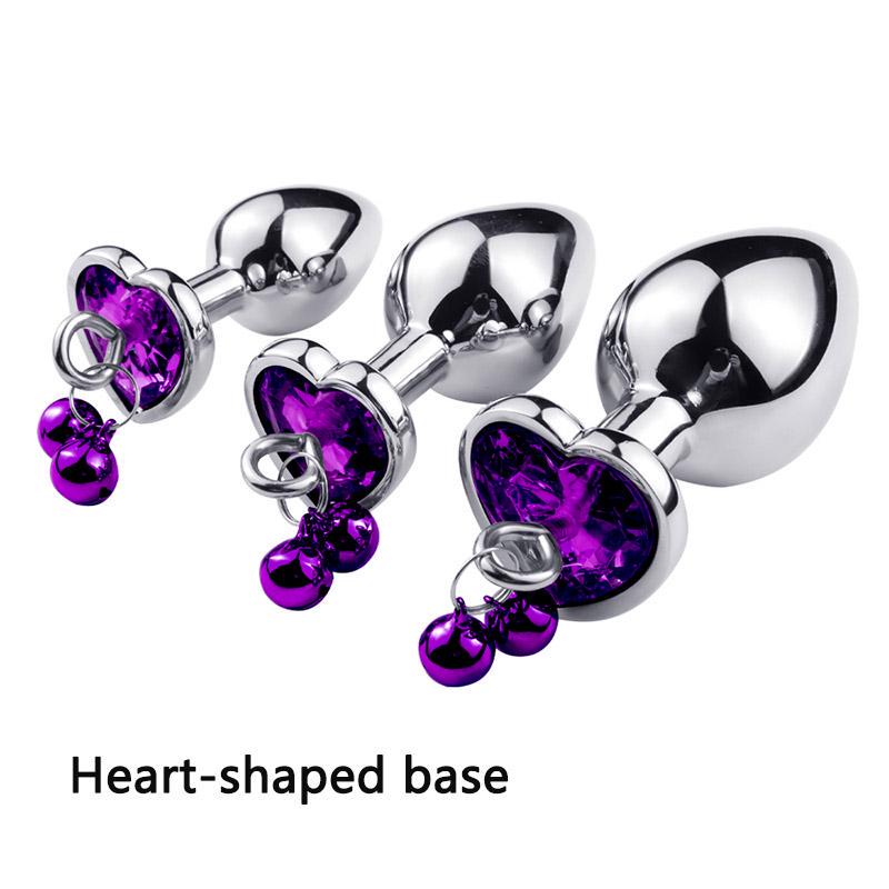 MoDi Intimate Metal Anal Plug With Crystal Jewelry Smooth Butt Plug Anal Beads Tube