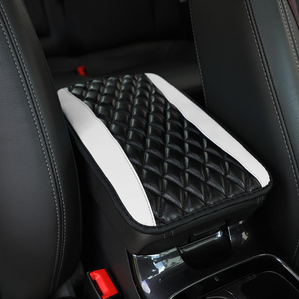 A Three-dimensional Nappa Leather Embroidered Car Armrest Cushion for Dust-proof, Dirt-proof and Water-resistant Car Interiors