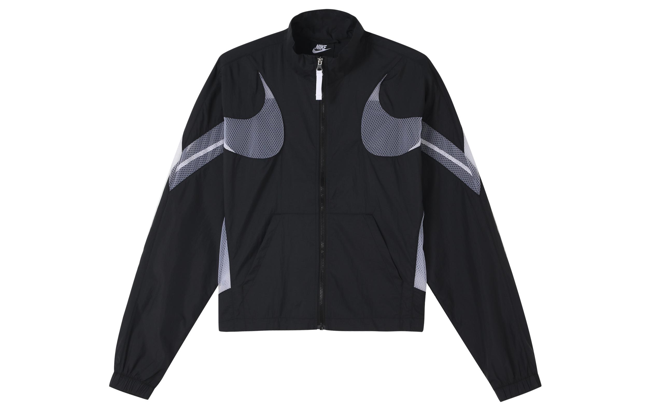 Nike Jackets Women s Black Stand Collar Moderate Other CZ8285-010 XS