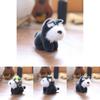 Schnauzer Plush Doll Keychain Super Soft Short Fur Stuffed Animal Gift For Collectors