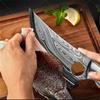 Professionelles scharfes Metzgermesser für zu Hause, Edelstahl, kleiner Krummsäbel, komfortables Griffdesign, Küchenmesser mit Messerschale