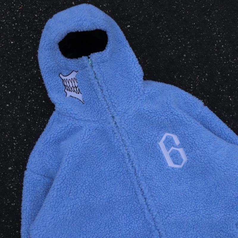 European and American Y2K Thick Warm Hooded Loose Hoodie