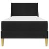 Bed Frame with Mattress Black 90 x 200 cm Polyester