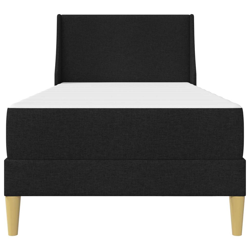 Bed Frame with Mattress Black 90 x 200 cm Polyester