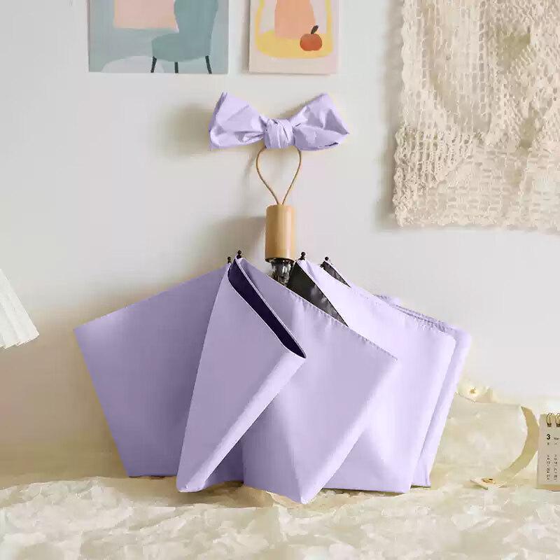 Yu Mo Deng Compact Floral Sun & Rain Umbrella