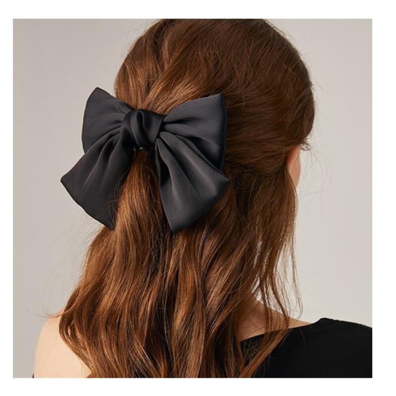 Black King Ribbon Pin Big Ribbon Pin Black Automatic Hair Hair Pin Pin King Ribbon Hairpin