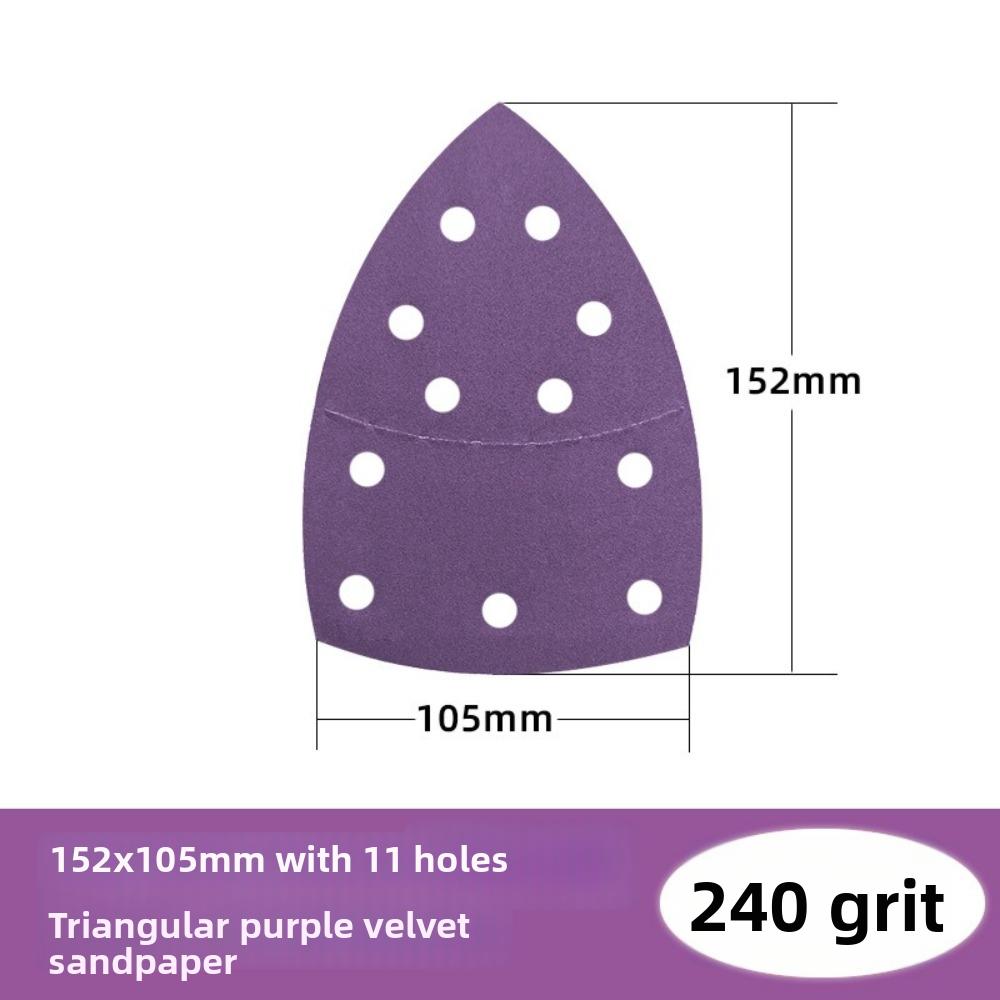 60-2000 Grits Triangle Sandpaper Alumina Oxide Hook and Loop Sandpaper For Sanding Tools