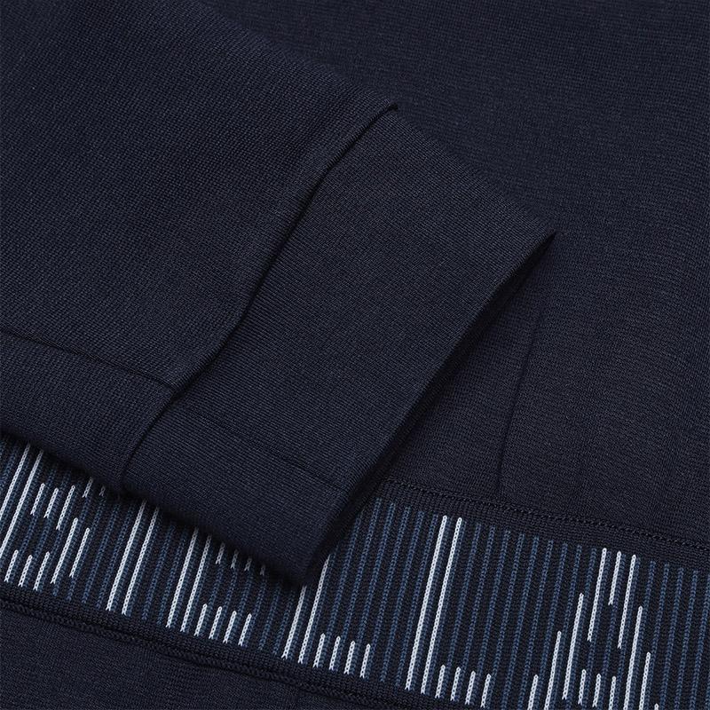 FILA Casual Fashion Knitted Long Sleeve Dress Women dresses Legendary-Blue F11W514301FNV