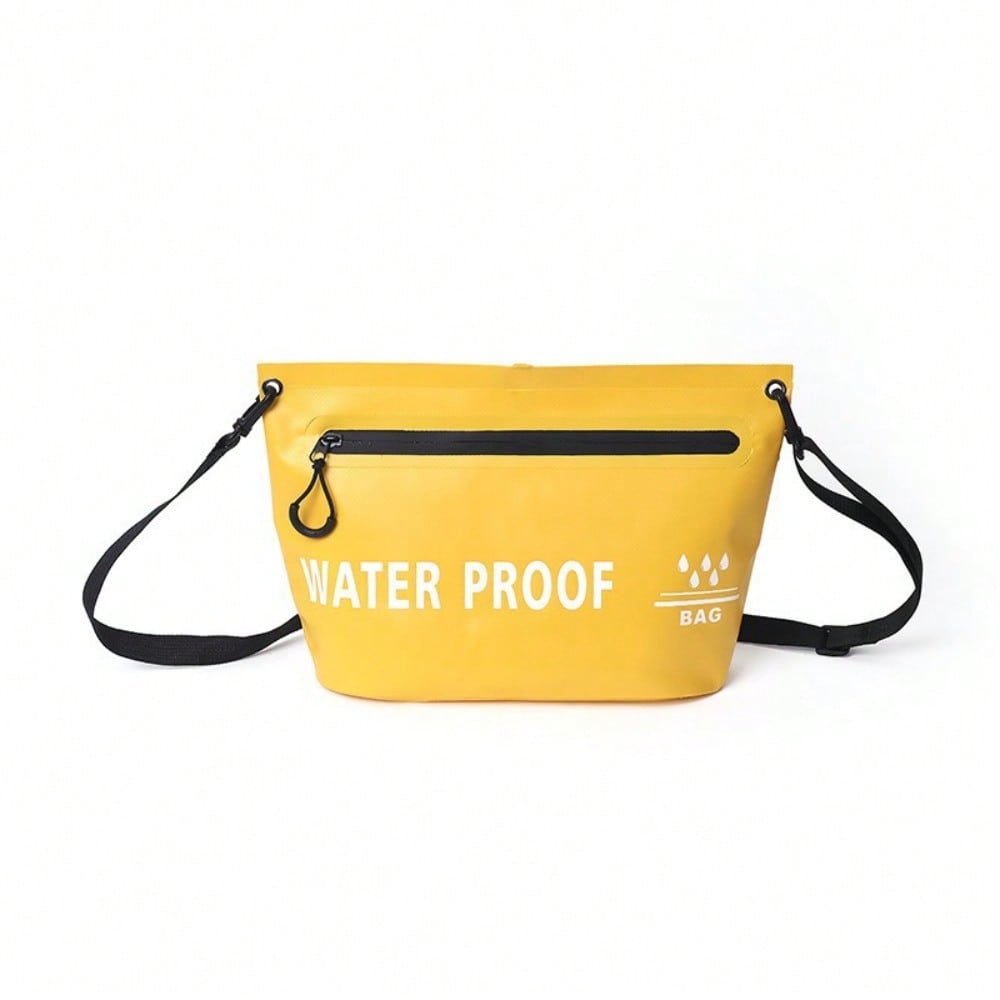 Buiten Reizen Waterdichte Toiletzak Schouder Rits Waterdichte Tas Casual Rits Waterdichte Tas Zwemmen Waterdichte Make-uptas one-size geel