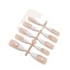 T478 Little Orchid Almond French Long Pre-made Nail Set XS/S/M