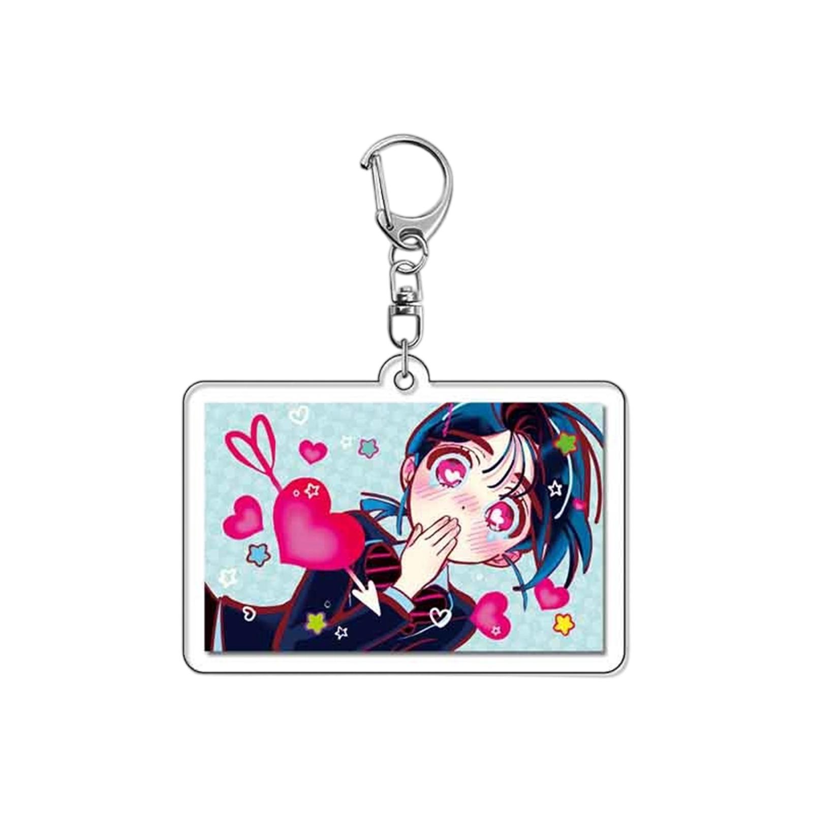 

Anime Peripheral Acrylic Keychain Pendant, Cute Student Anime Backpack Pendant One Size
