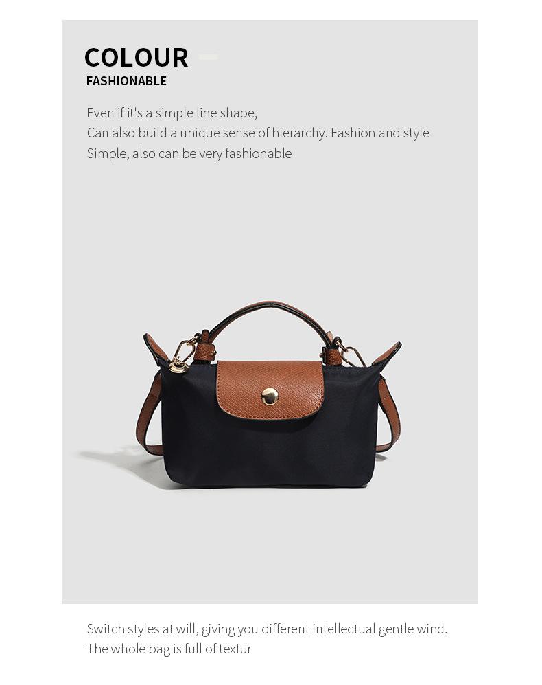 2025 Women's Lightweight Waterproof Nylon Dumpling Crossbody Tote