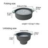 Popcorn Maker Microwave Silicone Foldable Kitchen Supplies Popcorn Cooker With Handle For Kids Teens Adults Movie Night Home
