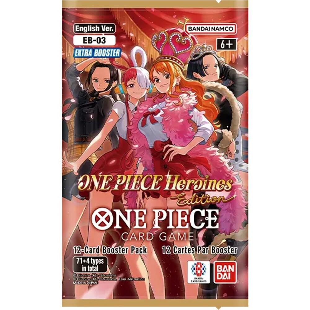 One Piece Card Game TCG Heroines Edition Booster Pack English Version Extra Booster 12-Card - - EB-03