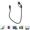 Multifunction 2 In 1 Charging Cable USB3.0 USB A/C To C Charger Data Sync Cable for Cellphone Laptop Tablet