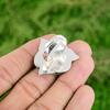 Natural Tanzanite Quartz 925 Silver Multi Stone Flower Adjustable Ring For Girls