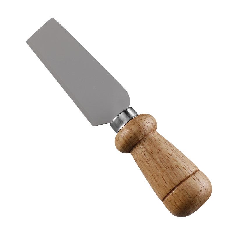 Stainless Steel Cheese Knife Set with Rubber Wood Handles