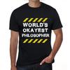 Graphic Unisex T-shirt Worlds Okayest Philosopher Eco-Friendly Limited Edition