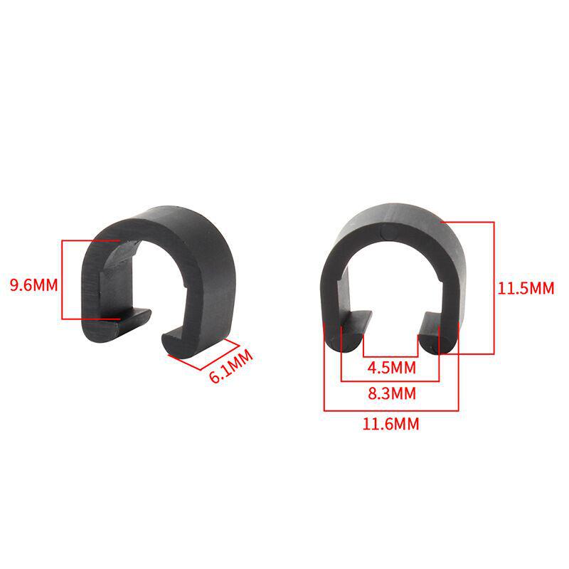 CNC Bike Brake & Shifter Cable Guide Set: C-Type, U-Type, Fixed Buckle