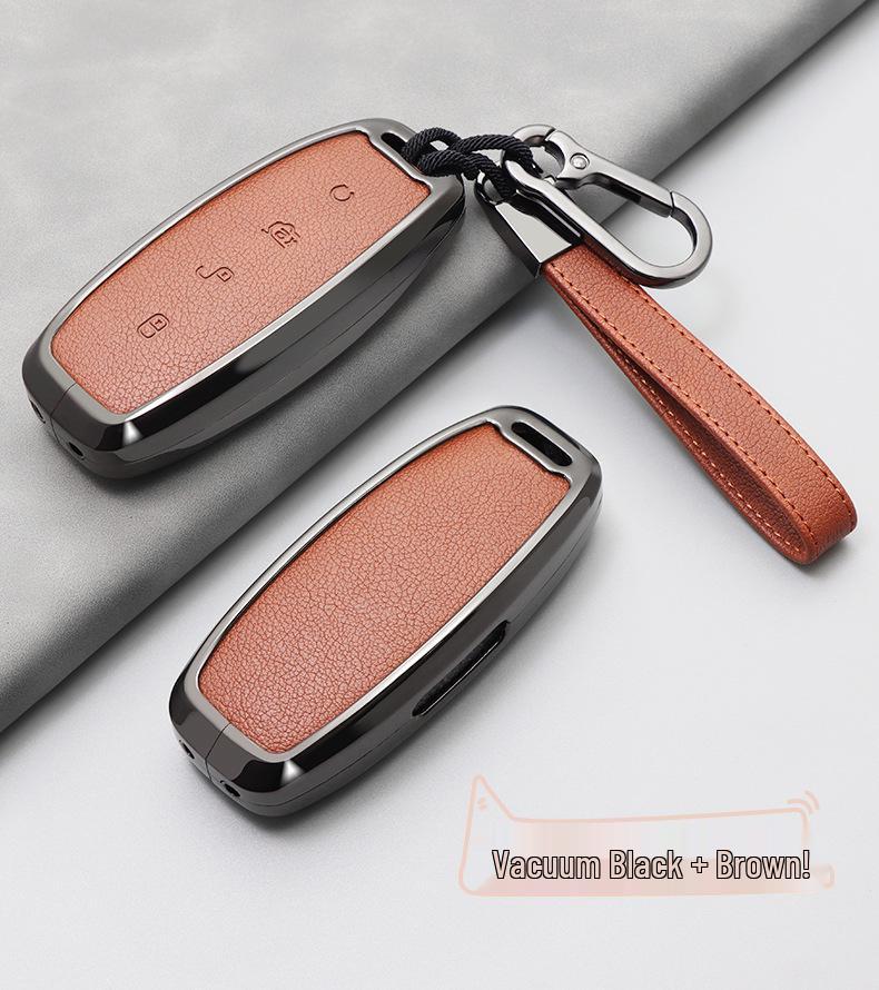 BYD D9 & N7/N8 Men's High-End Key Case with Keychain - Simple Car Accessory