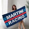 Martini Logo Aufgedrucktes Handtuch Mikrofaser Strandtuch Saugfähig Schnelltrocknend Weich Yoga Schwimmen Resort Bergsteigen Handtuch