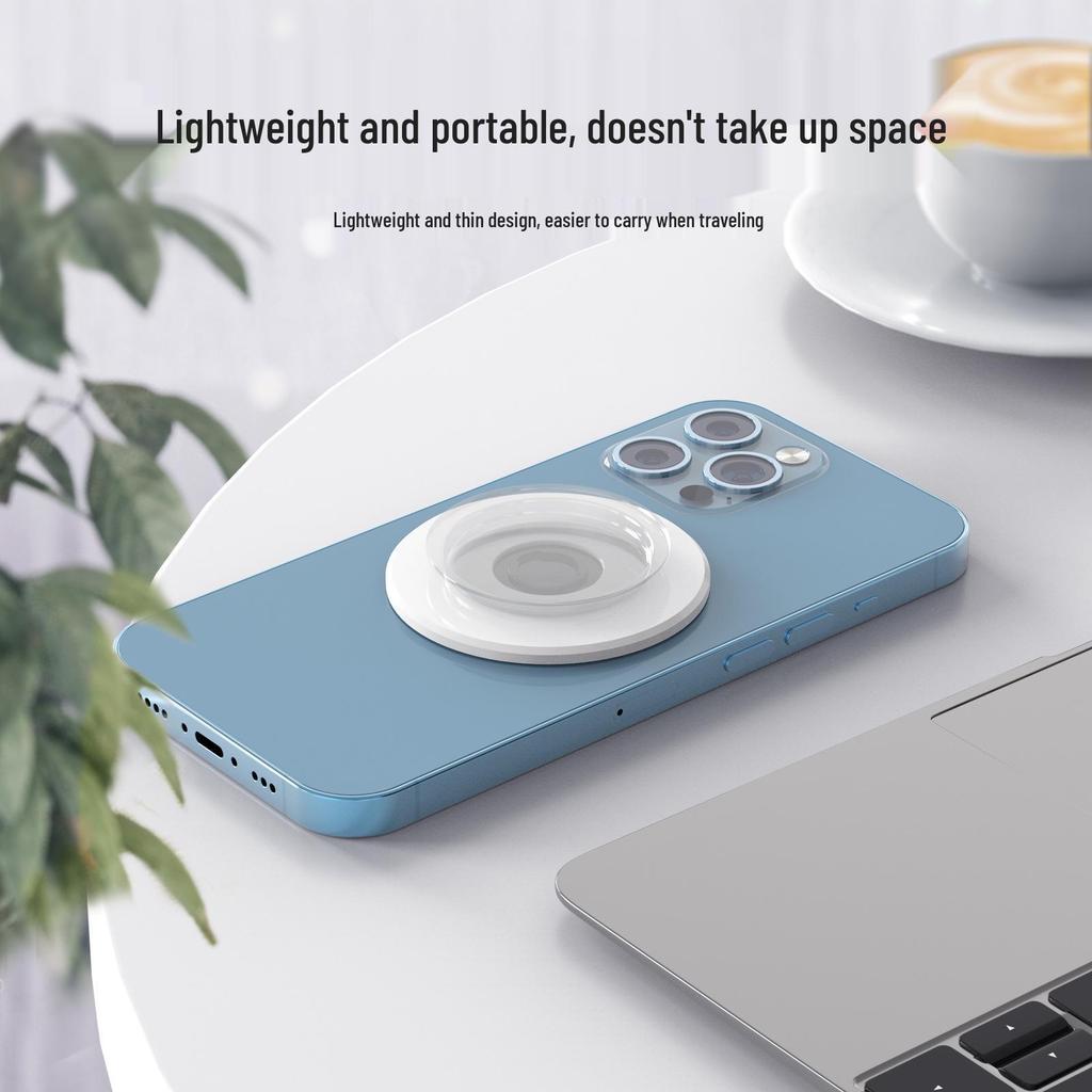 Super Strong Magnetic Detachable Metal Phone Holder with Retractable MagSafe Airbag
