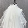 Cathedral Bridal Headpiece White Bride Veils Comfortable and Multilayer Tulle Veils Headpiece for Wedding Ceremony Wear