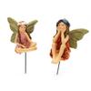 6 Piece Set Creative Flower Fairy Decoration Garden Micro Landscape Ornament Plug-in Flower Fairy